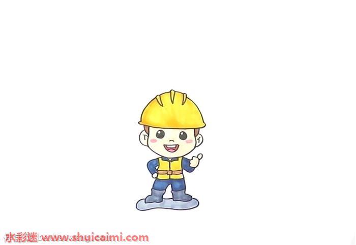 工人怎么画 工人简笔画步骤