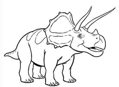 三角龙简笔画 三角龙简笔画儿童画