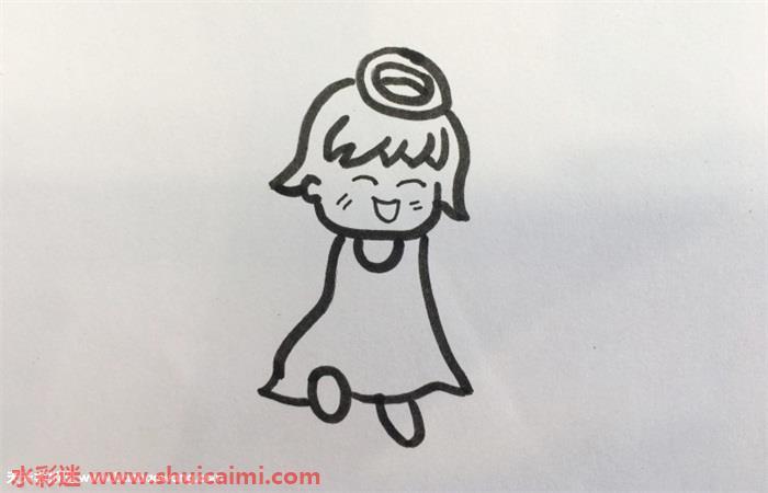 好看的Q版小天使简笔画简单教程