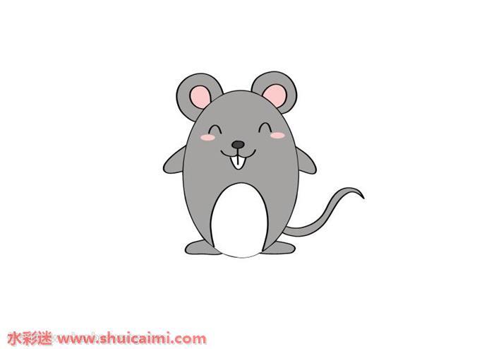 用数字画老鼠怎么画 老鼠简笔画简单彩色