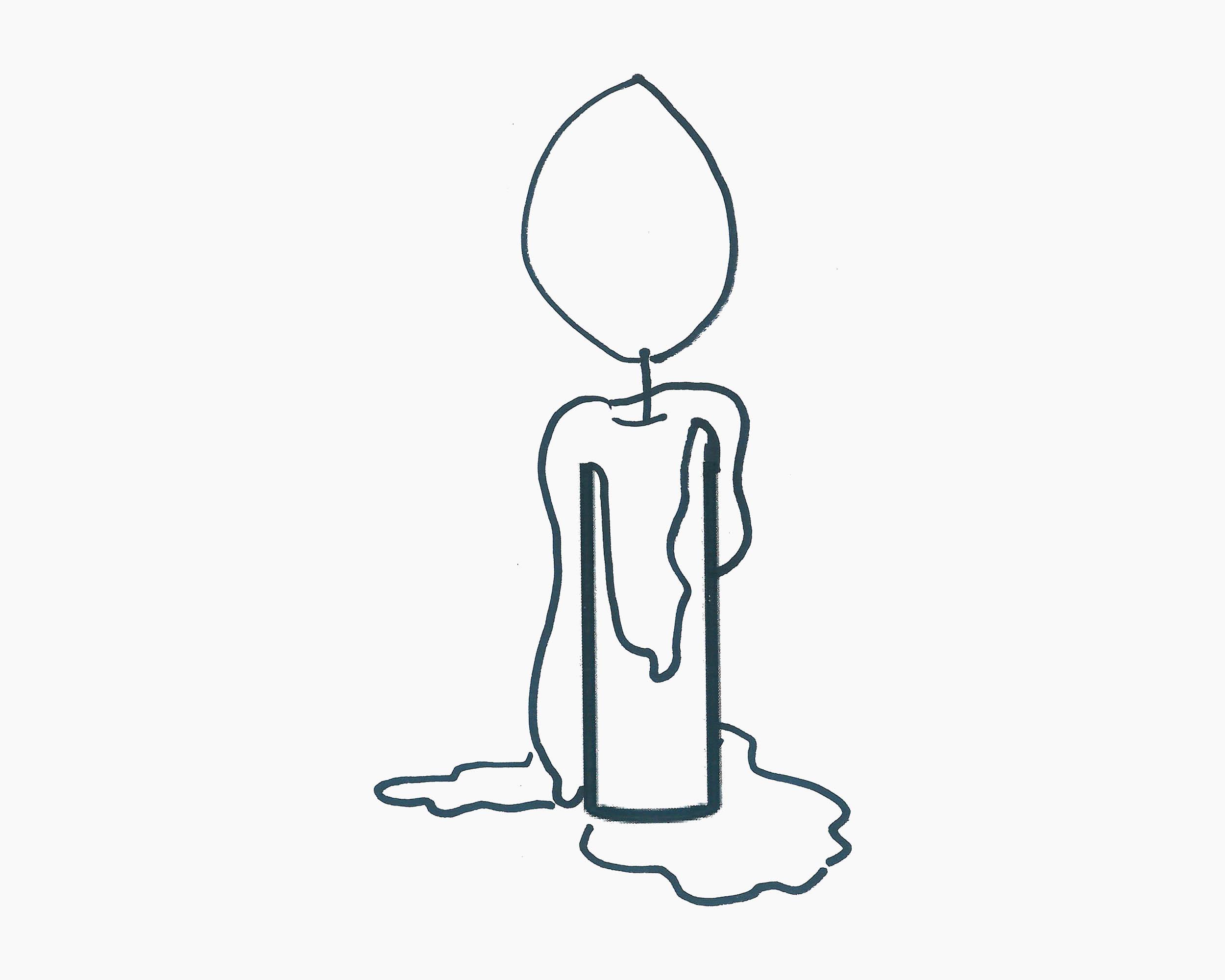 蜡烛的简笔画图片大全 简单 蜡烛简笔画彩色