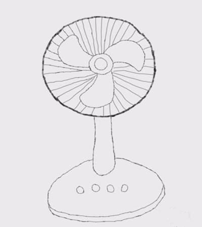 电风扇简笔画 电风扇简笔画图片大全