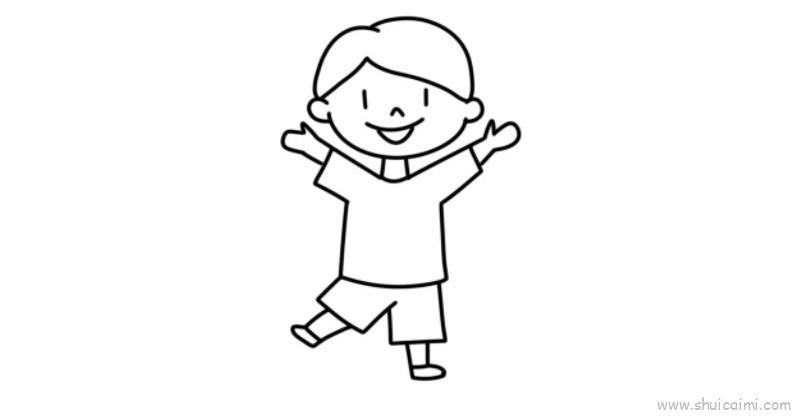 快乐儿童画怎么画 快乐简笔画画法