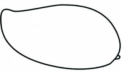 芒果简笔画 芒果简笔画简单可爱