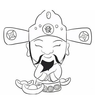 兔年财神爷怎么画简笔画 牛年财神爷简笔画图片