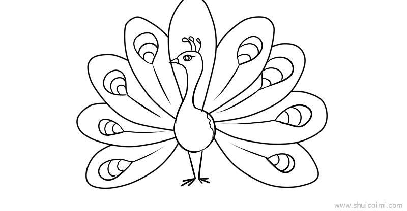 开屏儿童画怎么画 开屏简笔画图片