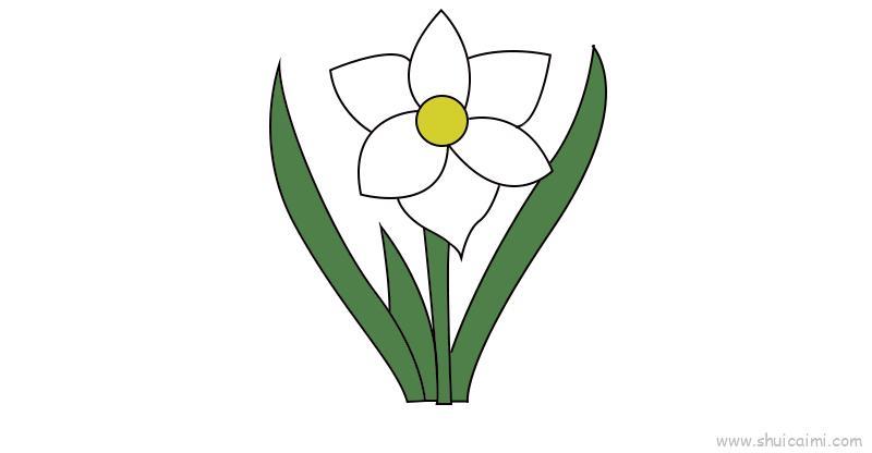 水仙花教程儿童画怎么画 水仙花教程简笔画顺序