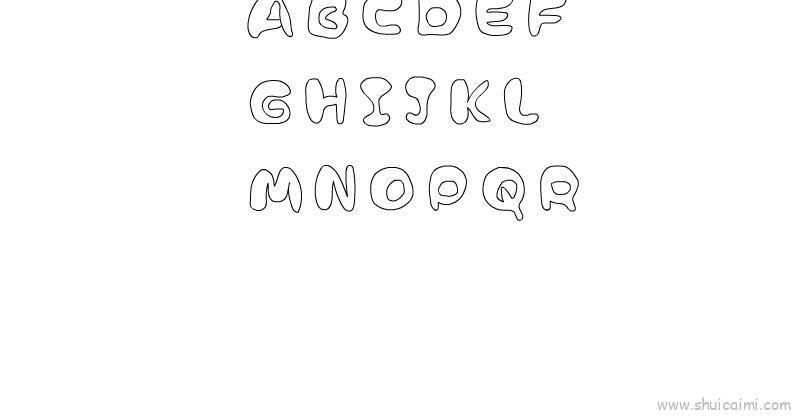 26个字母儿童画怎么画 26个字母简笔画简单又好看