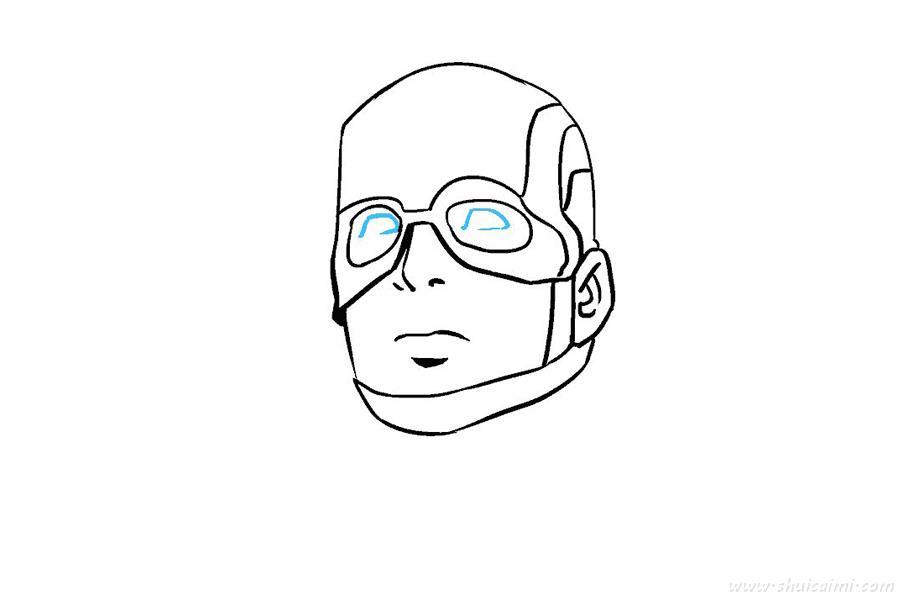 美国队长怎么画 美国队长简笔画简单又漂亮彩色