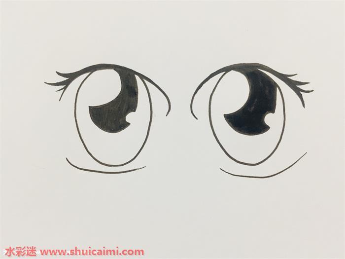 漫画眼睛怎么画 漫画眼睛简笔画彩色