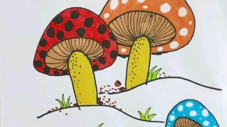 蘑菇简笔画图片大全可爱 蘑菇简笔画图片大全可爱卡通