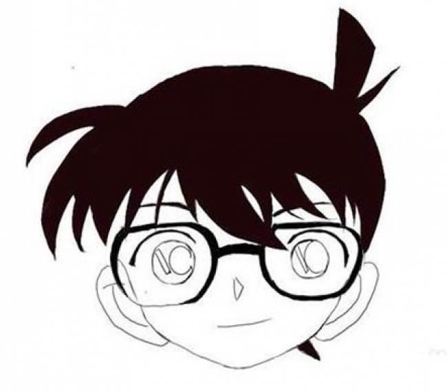 柯南的简笔画q版 名侦探柯南简笔画