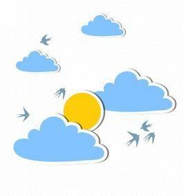 天空简笔画图片大全 天空简笔画图片大全彩色卡通图片