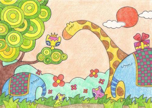 简笔画图片大全带颜色 简笔画图片大全带颜色风景彩色