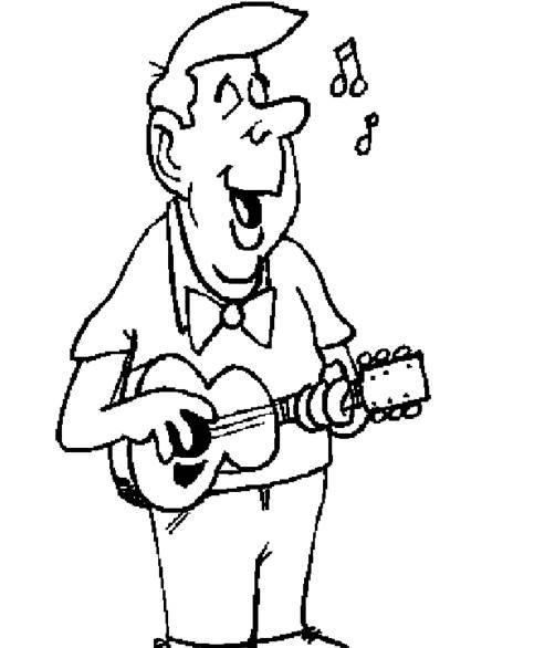 唱歌简笔画图片大全 唱歌简笔画图片大全可爱卡通