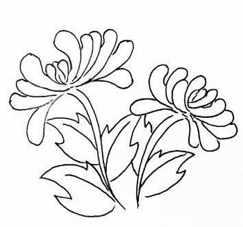 菊花的简笔画 菊花的简笔画图片