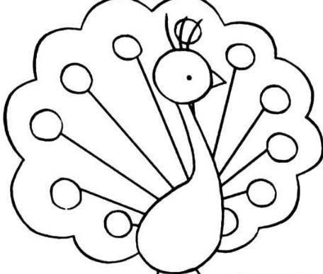 孔雀的简笔画 孔雀的简笔画图片