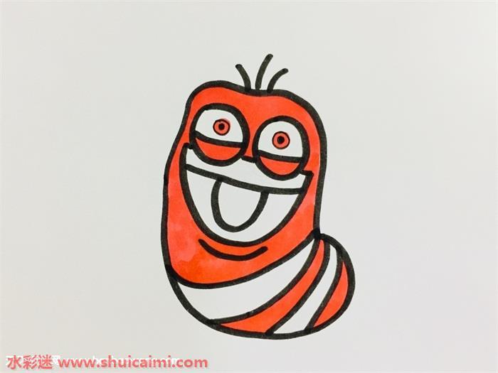 爆笑虫子怎么画 爆笑虫子简笔画漂亮