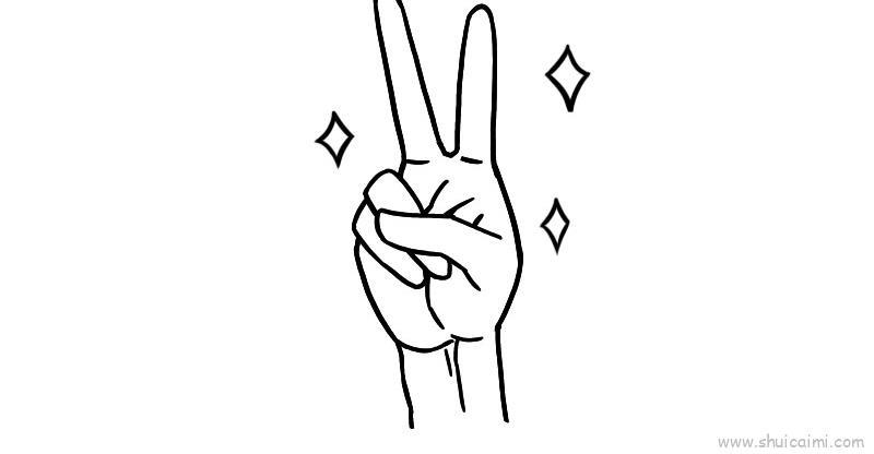 胜利儿童画怎么画 胜利简笔画图片大全