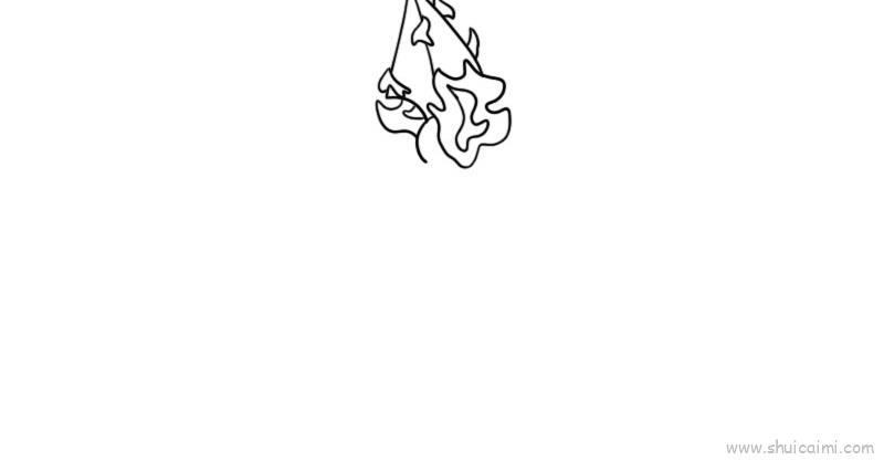 火尖枪儿童画怎么画 火尖枪简笔画步骤
