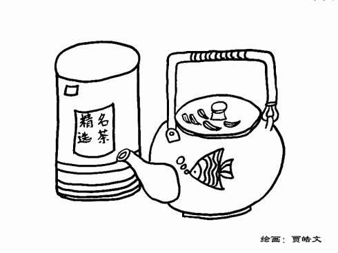 茶壶简笔画 茶壶简笔画彩色