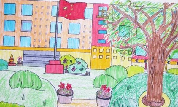 我心中的小学简笔画 我心中的小学简笔画图片大全