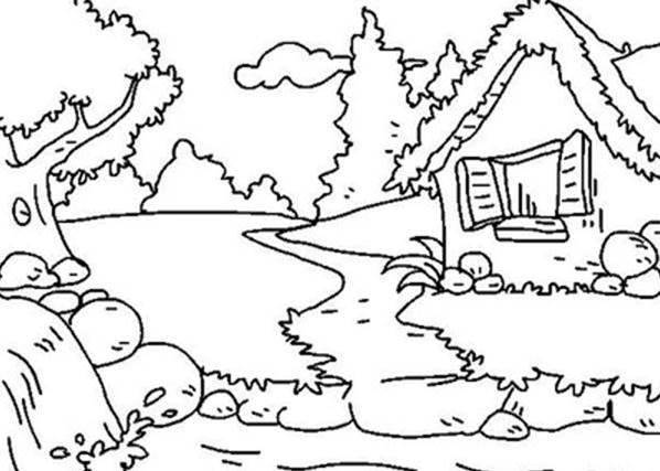简笔画风景 简笔画风景山水画