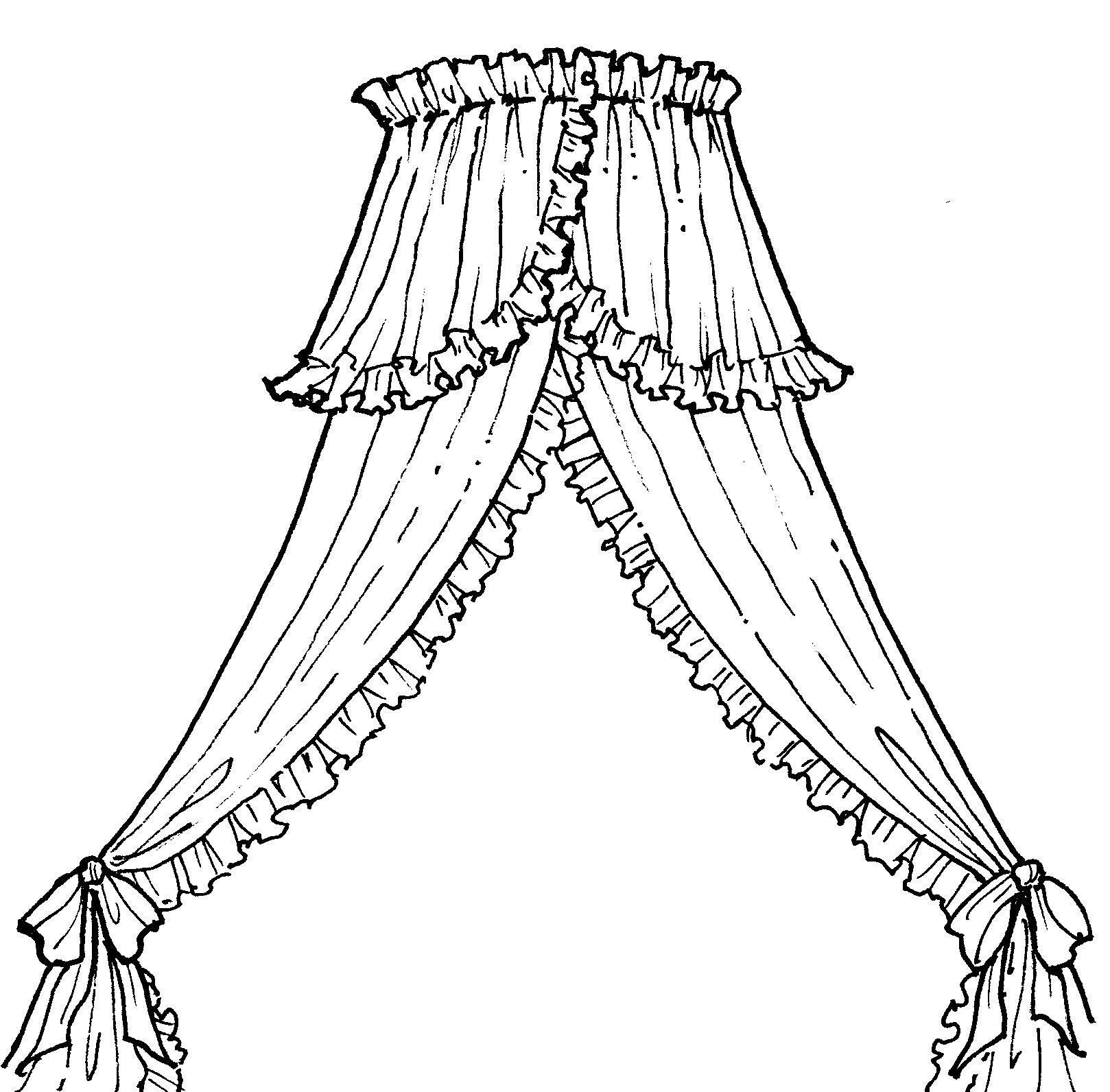窗帘简笔画 窗帘简笔画儿童画
