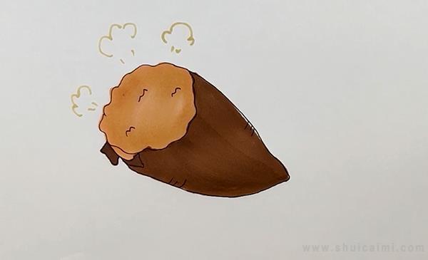 红薯简笔画怎么画 红薯简笔画图片大全