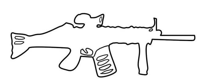 枪简笔画图片大全 狙击枪简笔画图片大全