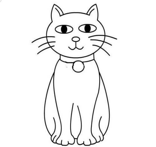 猫咪简笔画图片大全可爱 猫咪简笔画图片大全可爱带颜色