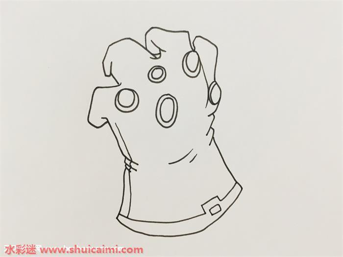 灭霸手套教怎么画 灭霸手套教简笔画步骤