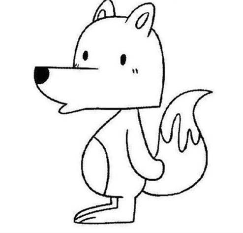 狼的简笔画 狼的简笔画凶残霸气