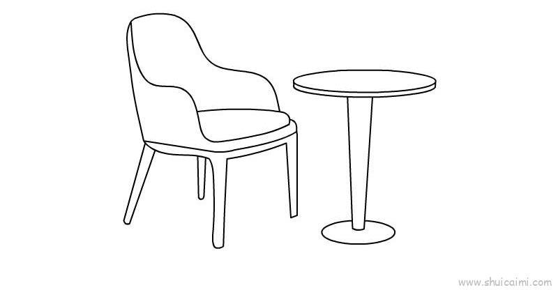 桌子椅子儿童画怎么画 桌子椅子简笔画图片大全