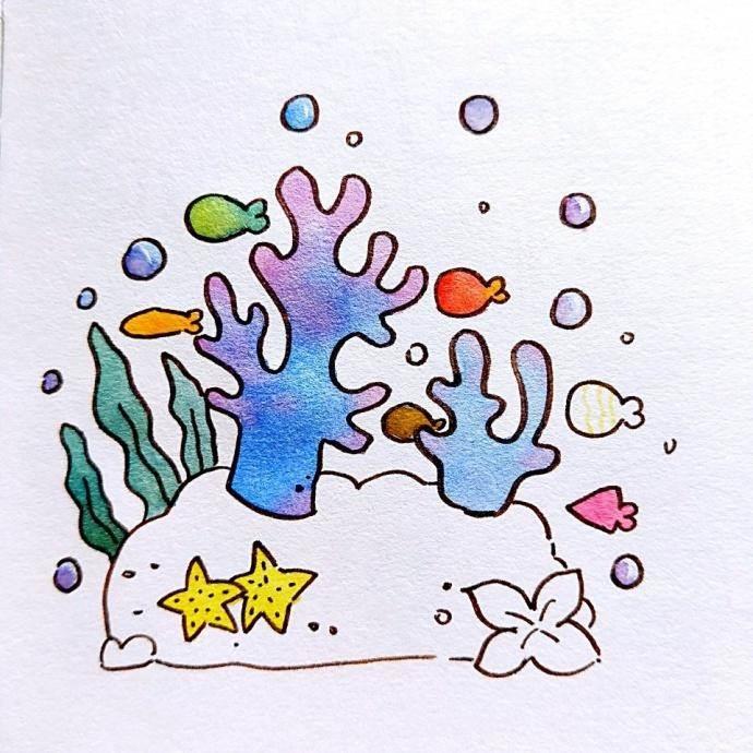 珊瑚简笔画 珊瑚简笔画图片大全