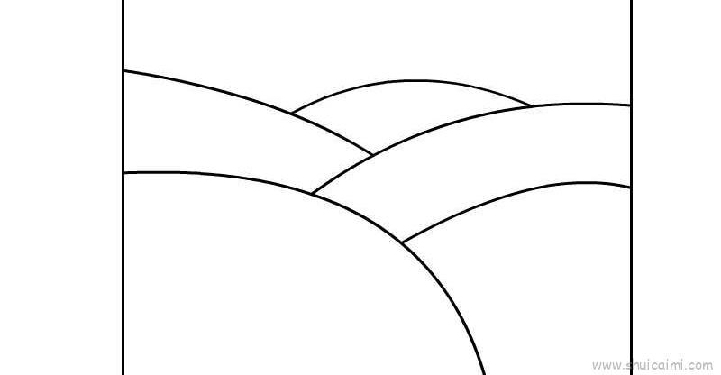 简单田园风景儿童简笔画画法教程