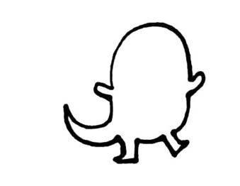 小恐龙简笔画 小恐龙简笔画图片可爱