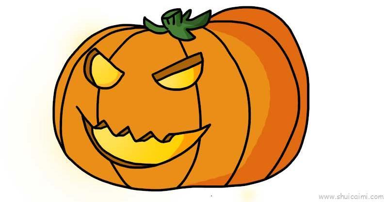 南瓜儿童画怎么画 南瓜简笔画好看