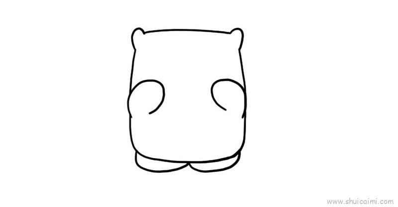 方块熊儿童画怎么画 方块熊简笔画简单