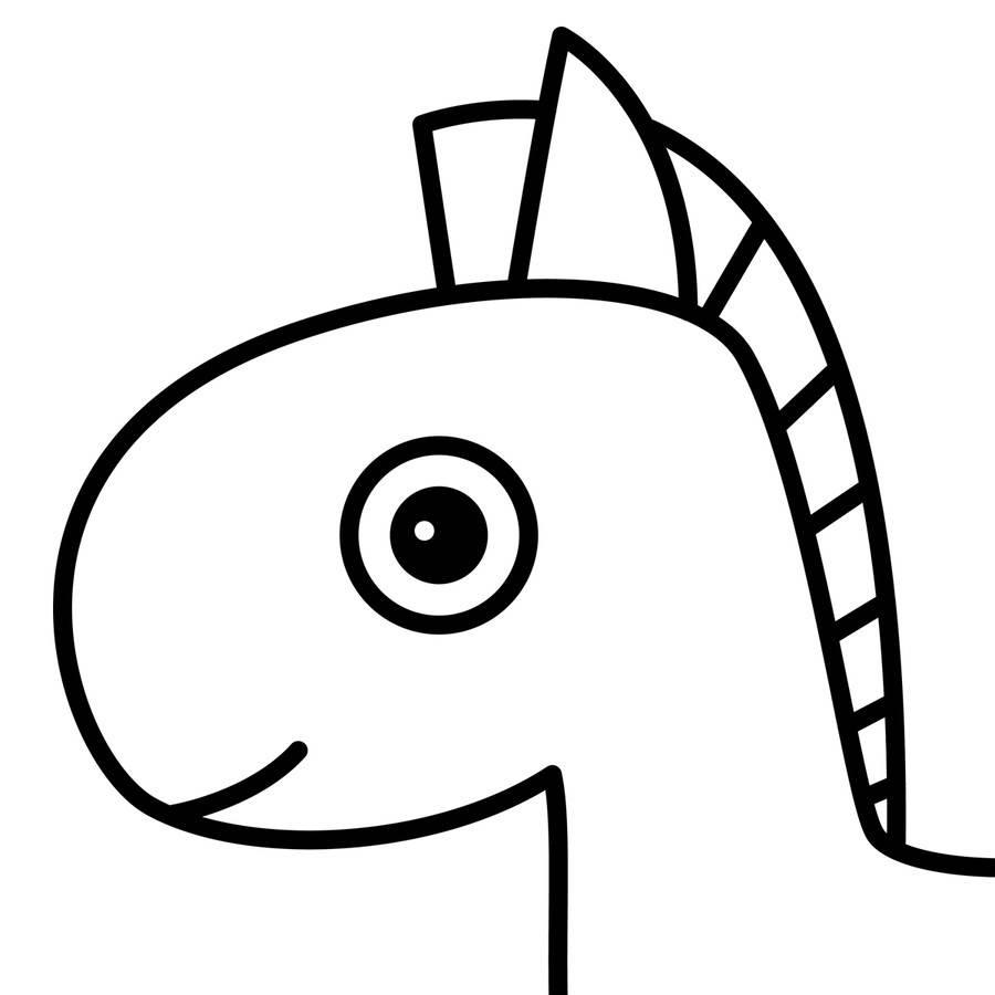 马简笔画图片 马简笔画彩色画