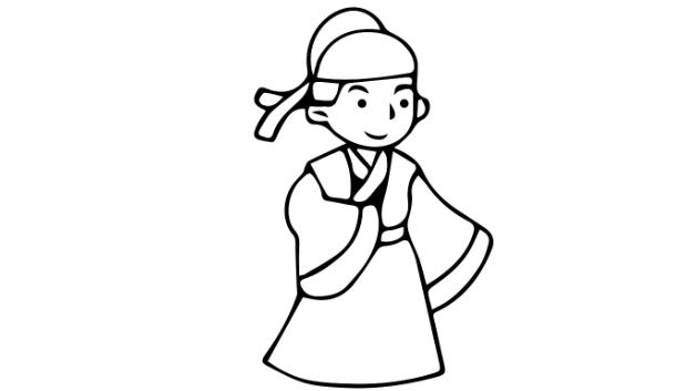 古装的简笔画怎么画 古装简笔画顺序