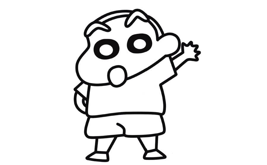 蜡笔小新简笔画 蜡笔小新简笔画简单