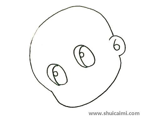 大头儿子儿童简笔画