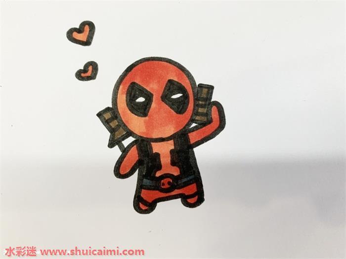 死侍怎么画 死侍简笔画步骤图