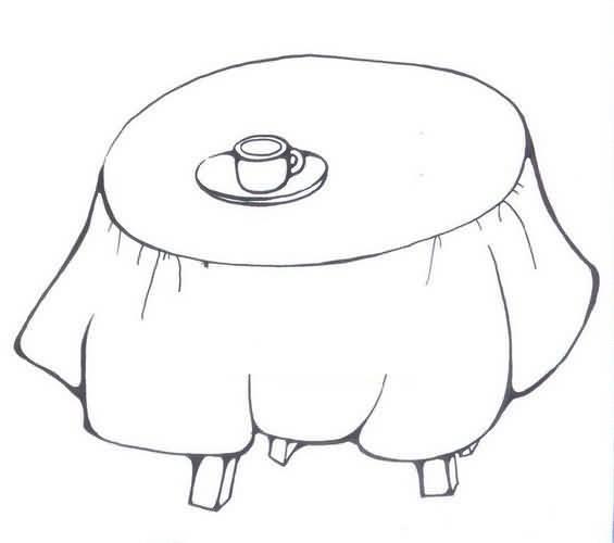 桌子简笔画 桌子简笔画图片大全