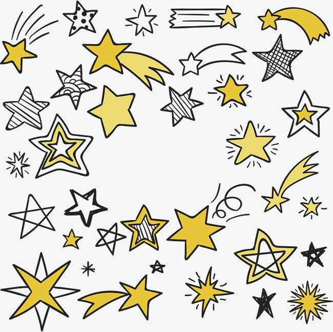 星星简笔画 星星简笔画图片彩色