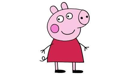 简笔画小猪佩奇 简笔画小猪佩奇涂色