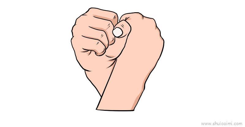 团结儿童画怎么画 团结简笔画好看