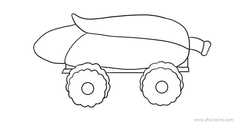 玉米加农炮儿童画怎么画 玉米加农炮简笔画图片大全