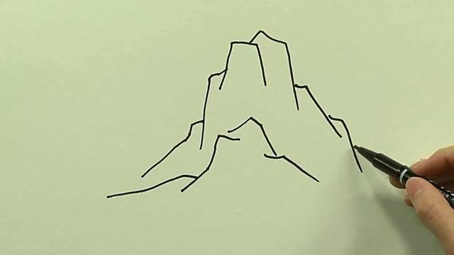 山简笔画 山茶花简笔画